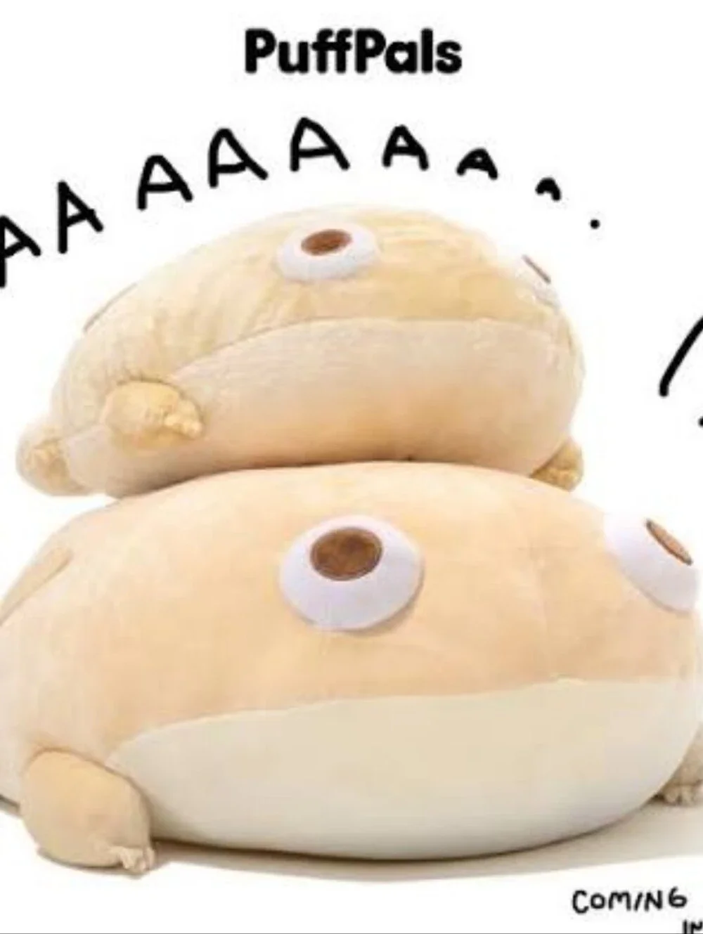 Fluffnest Puffpals Mega Ham Frog Plush
